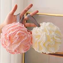 新品持久花紋浴球,可愛泡澡工具 - 白色 - 查看 4