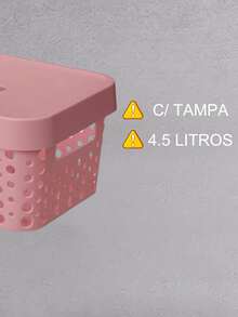 Storage Boxes & Bins - Màu hồng gỉ - Xem 2