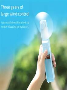 1入組口袋可折疊手持電動扇,可充電&便攜式迷你扇帶USB - 彩色 - 查看 2
