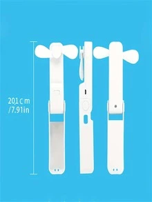 1入組口袋可折疊手持電動扇,可充電&便攜式迷你扇帶USB - 彩色 - 查看 11