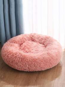 1pc Comfortable & Warm Pet Cushion For Small/medium Cats & Dogs, Suitable For Pet Sleeping And Resting - Pink - View 3
