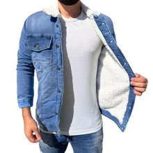 Men Jackets & Coats - Blue - View 1