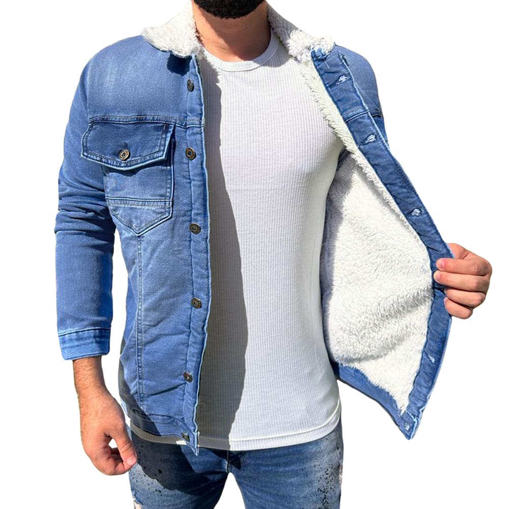 Men Jackets & Coats - Blue - View 1