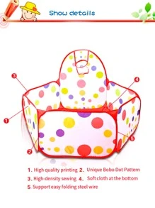 0.9米兒童籃球泳池玩具（不包括球）室內外遊樂設備球池，適合像兔子、倉鼠、貓狗等寵物。是聖誕節、感恩節和生日禮物的完美選擇 - 彩色 - 查看 4