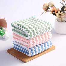 5/10/20Pcs/Set Color Random Micro Fiber Cleaning Cloth Rags Water Absorption Non-Stick Oil Washing Kitchen Towel Household Tools Cleaning Wiping Tools,Garden Tools