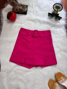 Women Shorts - 玫紅色 - 查看 1