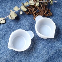 2入組手工製作首飾類DIY水晶膠水樹脂矽膠杯子&適用於混合和調整膠黏劑 - 無色 - 查看 2