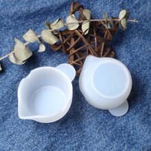 2入組手工製作首飾類DIY水晶膠水樹脂矽膠杯子&適用於混合和調整膠黏劑 - 無色 - 查看 4