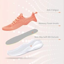 Women Sneakers Comfortable Outdoor Running Shoes - 淺粉色 - 查看 3