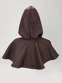 Brown Tie-Up Fashion Cape Perfect For Dressing Up In Parties Halloween - Brown - View 4