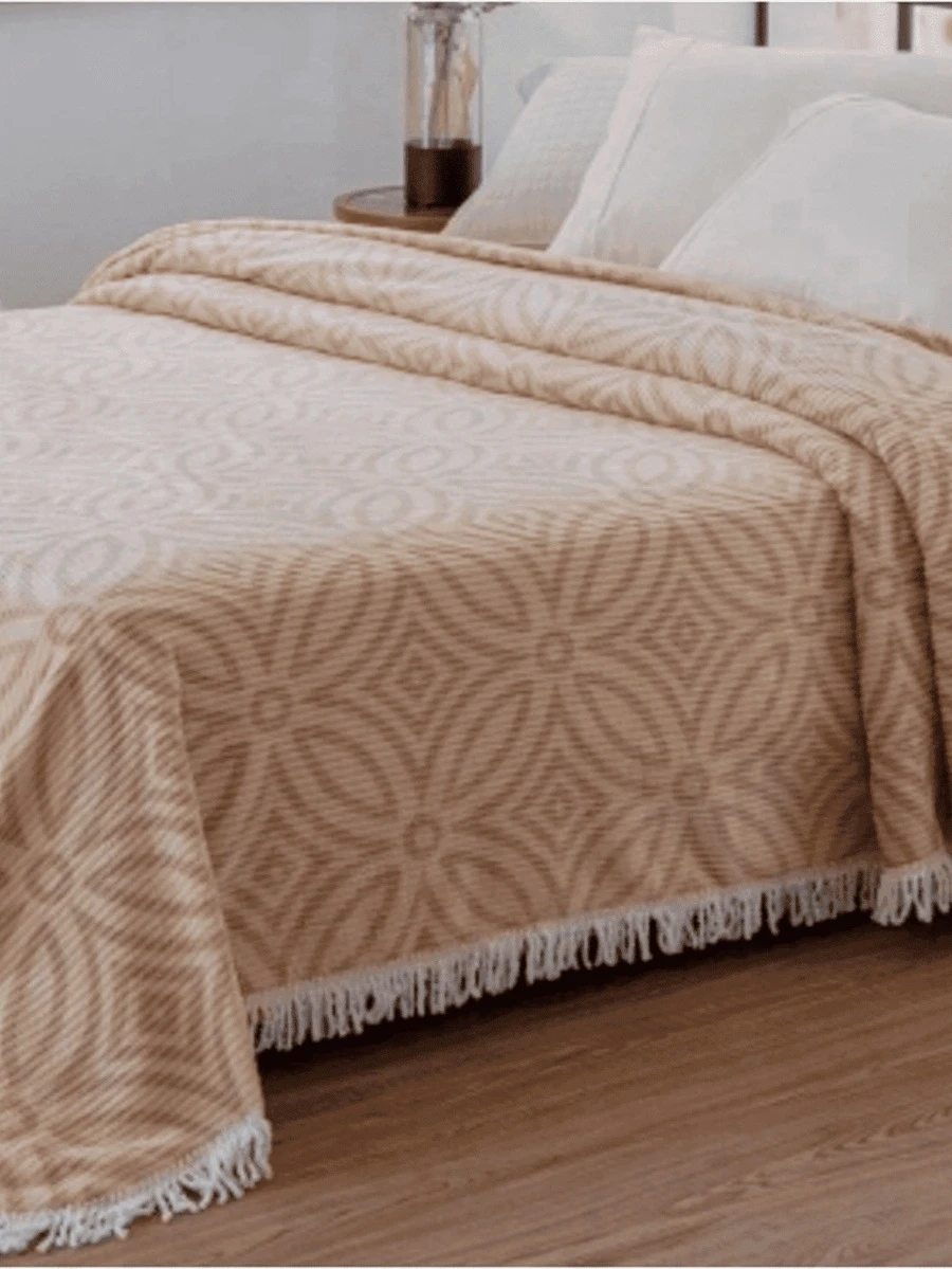 Bedspread - 米色 - 查看 1