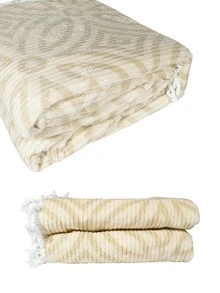 Bedspread - 米色 - 查看 2