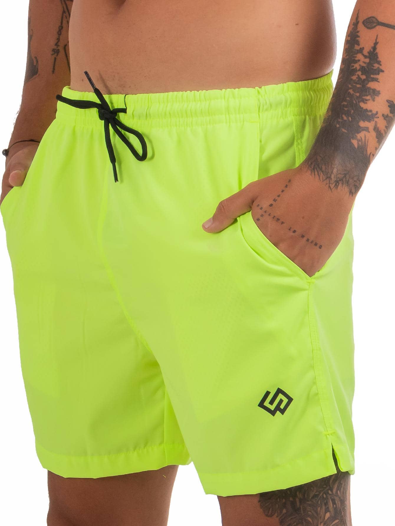 Men Beach Shorts - màu xanh lá - Xem 1