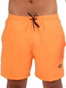 Men Beach Shorts - 橘色 - 查看 2