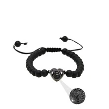 100 Languages 'i Love You' Projection Heart Beaded Bracelet, Suitable For Girlfriend - Style 2 - View 1