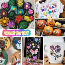 12/48Colors Acrylic Markers, Painting Tools Set, Perfect For Decoration, Random Colors - Multicolor - View 9