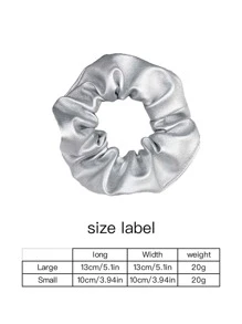 Phụ Nữ Rắn Scrunchie - Bạc - Xem 8
