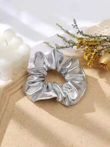 Phụ Nữ Rắn Scrunchie - Bạc - Xem 2