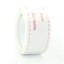 可拆卸冰箱標籤,1X3英寸食物貯藏貼紙,冰箱冰箱紙標籤容易清潔樹葉殘渣,餐飲標籤卷 - 藍色 - 查看 5