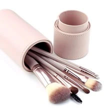 7pcs Beige Makeup Brush Set, Beauty Tools,Brush Set,Makeup Brush Kit,Make Up Brush Set,Make Up Set Complete,Makeup Brush Set,Complete Makeup Kit,Brush Kit,Brushes Makeup Set,Makeup Gift Set,Set - Beige - View 1