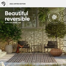 Plastic Waterproof Outdoor Rugs For Waterproof, Outdoor Patio Rug Waterproof,RV Outdoor Rugs For Camping,Outdoor Deck Carpet Waterproof,Indoor Outdoor - arrowbrown - View 2