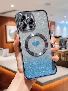 1 Ốp lưng điện thoại sạc không dây từ tính MagSafe họa tiết da báo lấp lánh ombre, Ốp bảo vệ chống sốc tương thích với Galaxy S24 Ultra/S23 Ultra/S22 Ultra/S21 Ultra/S20 FE, IPhone 15 Pro Max/14 Pro Max/13 Pro Max/12 Pro Max/11 - Nhiều màu - Xem 5