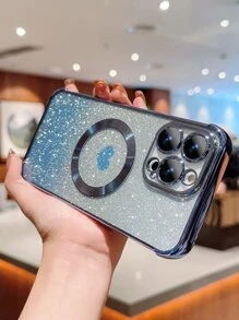 1 Ốp lưng điện thoại sạc không dây từ tính MagSafe họa tiết da báo lấp lánh ombre, Ốp bảo vệ chống sốc tương thích với Galaxy S24 Ultra/S23 Ultra/S22 Ultra/S21 Ultra/S20 FE, IPhone 15 Pro Max/14 Pro Max/13 Pro Max/12 Pro Max/11 - Nhiều màu - Xem 7