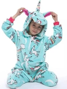 Tween Girls Jumpsuits - Green - View 1