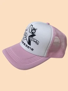Graffiti Cap & Trucker Hat For Truck Drivers, Breathable Mesh Cap Street