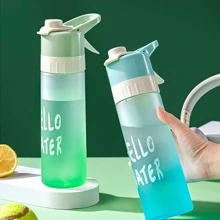 650ML水瓶戶外運動健身水杯大容量噴瓶不含雙酚A飲具旅行瓶子