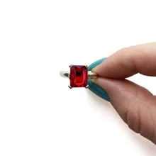 Fine Single Ring - Đỏ - Xem 4