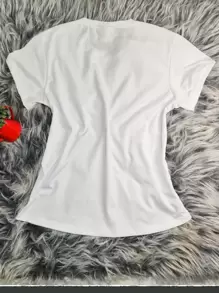 Women T-Shirts - 白色 - 查看 5