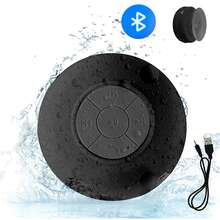 Bocina Con Bluetooth Para Regadera Contra Agua Llamadas Recargable - Negro - Ver 1