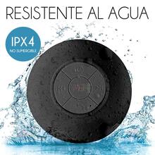 Bocina Con Bluetooth Para Regadera Contra Agua Llamadas Recargable - Negro - Ver 9