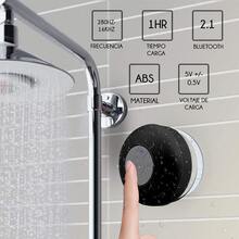 Bocina Con Bluetooth Para Regadera Contra Agua Llamadas Recargable - Negro - Ver 11