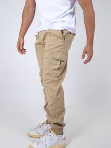Men Pants - Camel - View 2