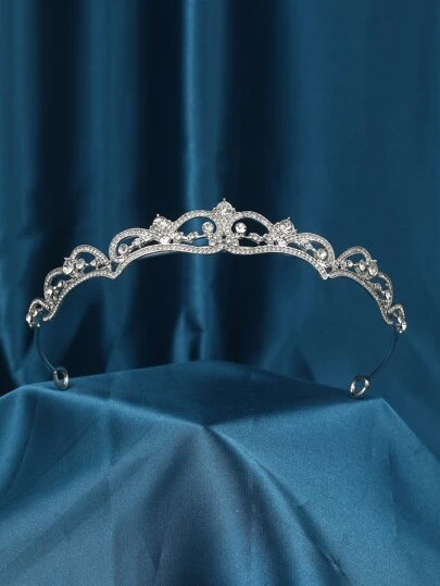 Rhinestone Crown Crystal Bridal Tiara Princess Crown Birthday Crown Tiaras And Crowns For Women And Girls Royal Valentine's Day Accessories,Wedding Hair Accessories