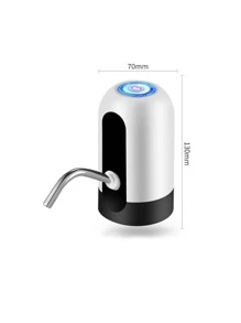 Bomba Elétrica Universal para Galões de Água com Carregamento USB - Preto - Visão 4