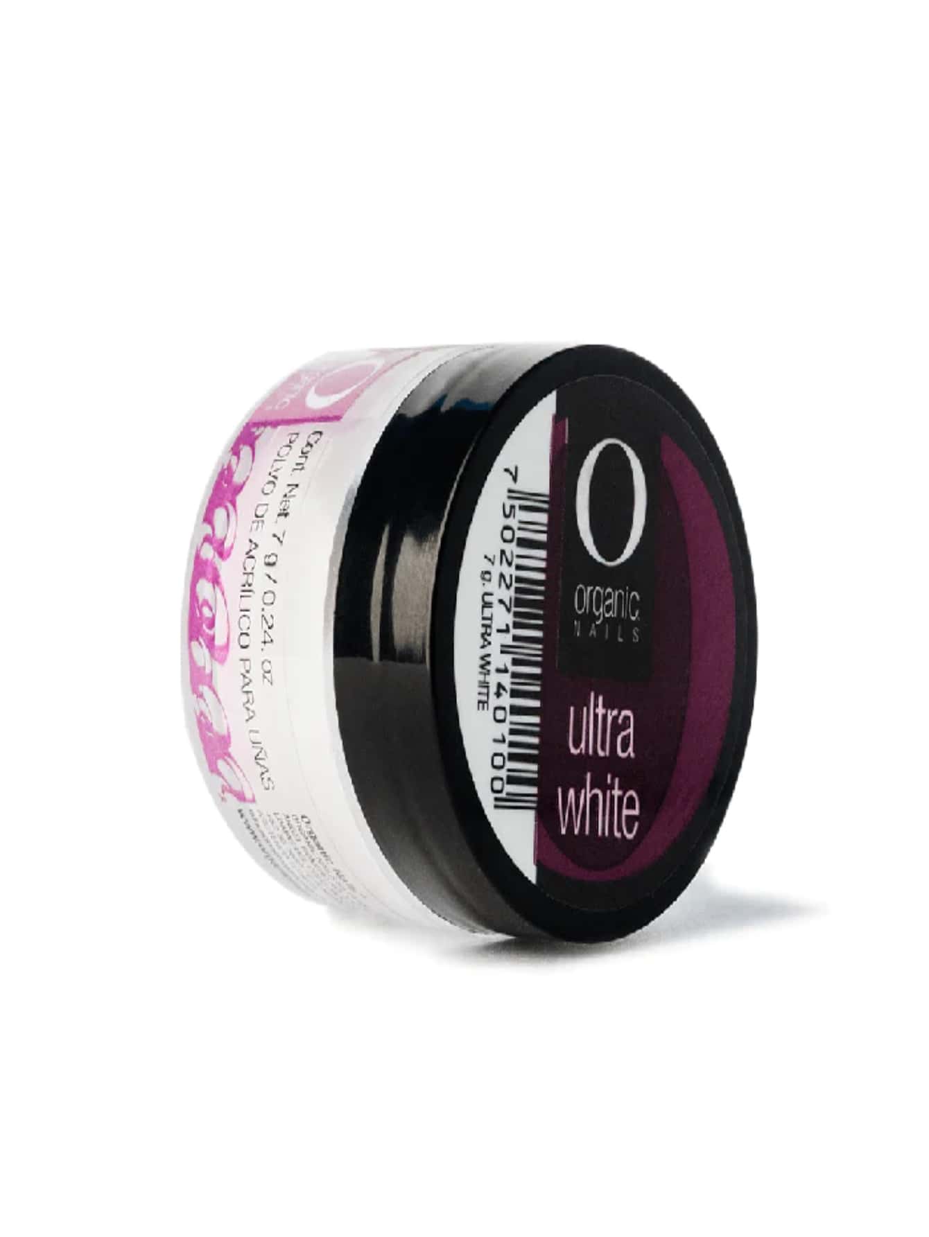 ACRILICO ULTRA WHITE 7 GR - 1/4 OZ - ORGANIC NAILS - Blanco y Negro - Ver 1