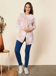 Women Cardigans - Pink - View 2