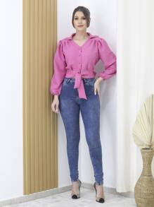 Women T-Shirts - Baby Pink - View 3
