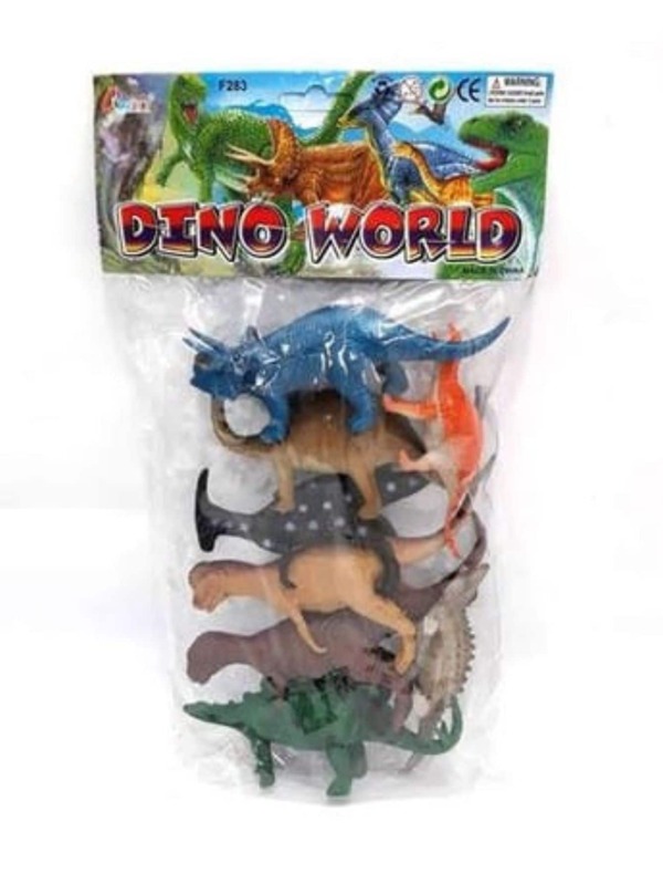 Dinossauro De Brinquedo Kit Coleção 8 Peças De Borracha