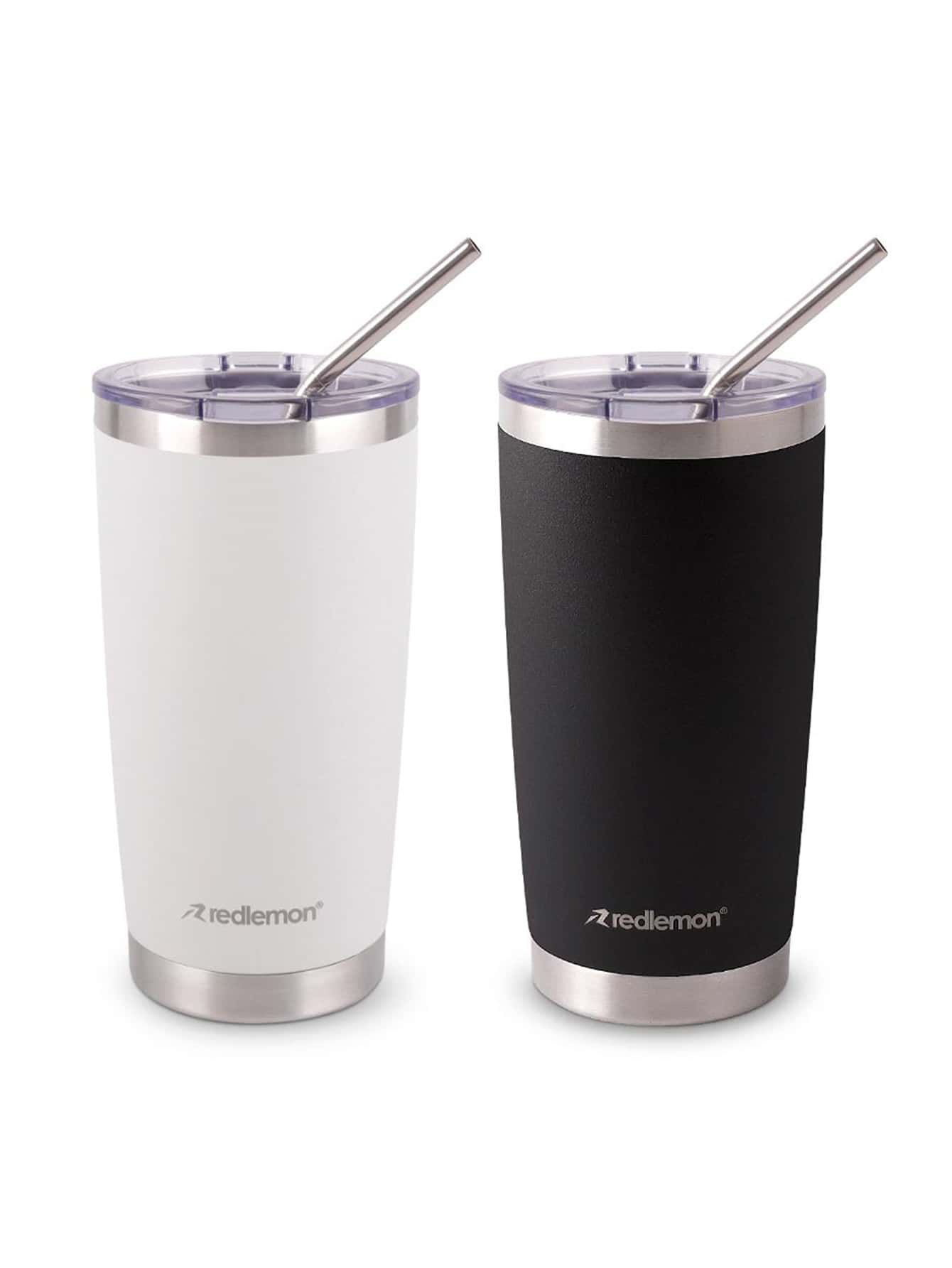 Redlemon 2-Piece Stainless Steel Double-Walled Thermal Mugs/Thermoses - 查看 1