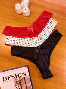 Women Thongs - Đỏ - Xem 1