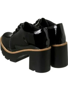 Women Wedge Boots - 黑色 - 查看 3