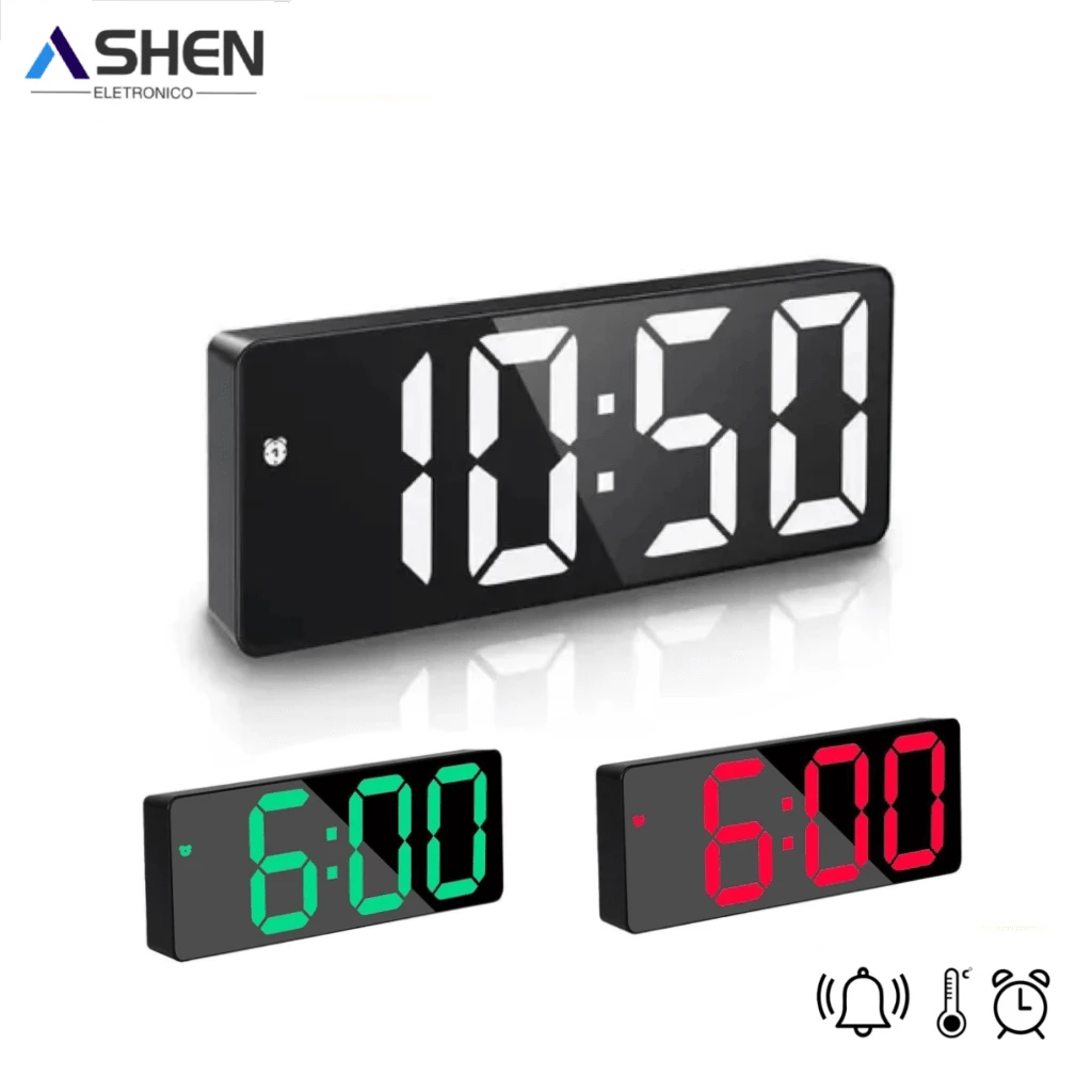 Digital & Analog-Digital Clocks - Green - View 1