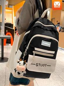 School Backpack - Blue - View 2