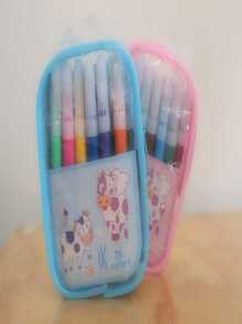 2 包 24 支迷你笔，适合幼儿园、学龄前儿童和小学儿童返校使用 - 彩色 - 查看 2