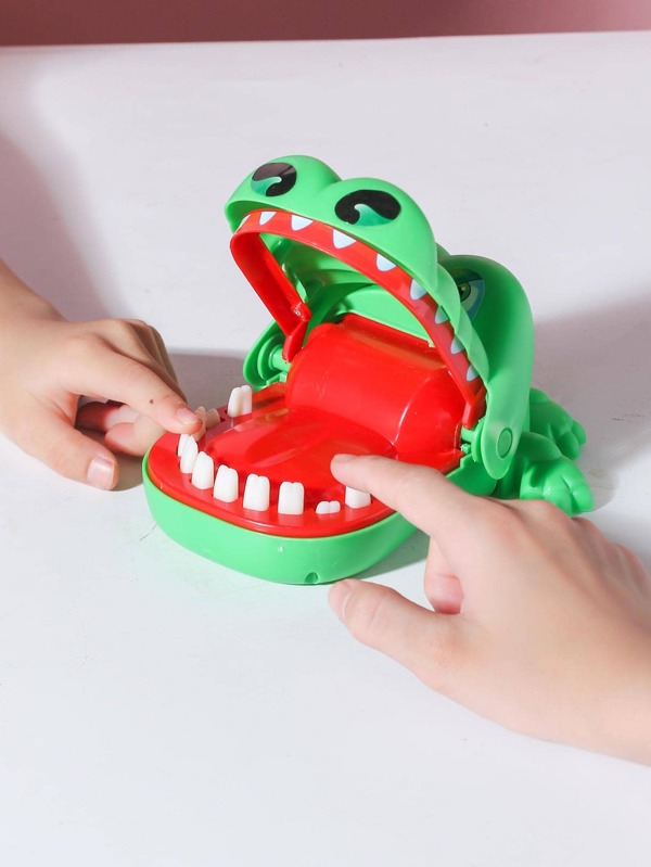 Jogo Crocodilo Morde Dedo Bocão jacare,Tubarão,Cachorro Brinquedo Infantil Dentista