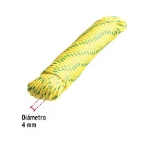 Multicolor Braided Polypropylene Rope 4mm X 15m Pio-415 47807 - A - View 2